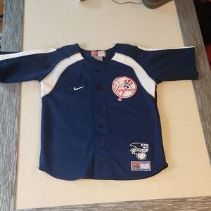 Nike Kids Navy Blue Yankees Jersey Size 7